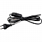 DM107 Сетевой шнур (с выключателем) черный 2м 