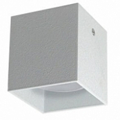 LS-K-065 WH+S светильник квадрат, белый шелк (H65мм, 60*60мм)