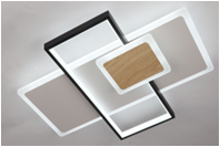 MS 1215 114W Белый/чёрный/дерево 3000-6500К AC220-230V 6660Lm 550х460х80 диммируемый с ПДУ