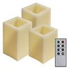 FL074 3шт* 1LED мультиколор, с П/У,  8*8*10; 8*8*12,5; 8*8*15 см