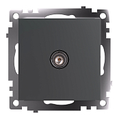 GLS00-7108-06 графит Розетка телевизионная 1-местная (механизм)
