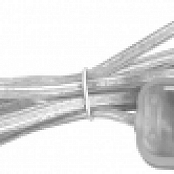 DM103-200W прозрачный cетевой шнур с диммером (серебро)