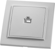 (PST00)PST10-9007-01 Розетка STEKKER компъютерная 1-местная, RJ-45, белая, серия Эрна