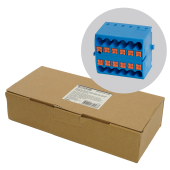 LD580 PTFIX 12/25 Зажим блочный(групп) на 12 точек, сеч 2,5 мм2, 450V, 24А, синий