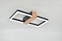 MS 1207/1 50W Чёрный/дерево 3000-6000К 1650Lm 400х200х70мм диммируемый с ПДУ