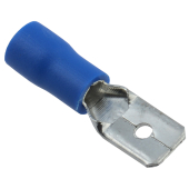 LD401-25250 Наконечник плоский изолированный (папа) РпИп 2,5-250 (DIY упаковка 10 шт)