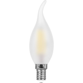 LB-74 9W 230V E14 4000K филамент С35Т матовая свеча на ветру