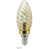 LB-77 6LED(3.5W) 230V E14 4000K золотая золото витая