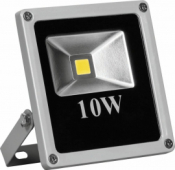 Прожектор  LL-271 квадрат 1LED/10W-дневной  6500K серый (IP66) 230V135*120*4.5мм