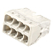 LD2273-208 (упаковка 5шт) Клемма монтажная 8-проводная STEKKER для 1-жильного проводника