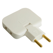 ADP10-23-21 Сетевой разветвитель 3-местный б/з, 250В, 10A, IP20, белый