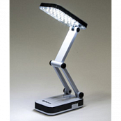 DE1700 24LED 2W 230V настольный светильник черный, 75*130*270мм