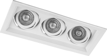 DLT203 3х50W 12V MR16 G5.3 белый