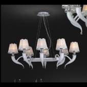Люстра DZ 40051-8 white/clear  E14 60W L995 W755 H750