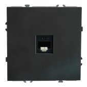RST00-5117-05 Розетка компьютерная 1-местная RJ-45 (механизм), черный уголь.