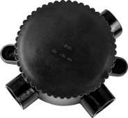 КЭМ 2-660-4 монтажная электрическая коробка 660V 165x65x165 черный 