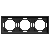 PFR00-5003-05 Рамка 3-местная, черный уголь.
