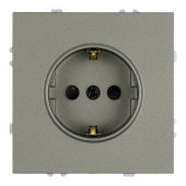 RST16-5110-09 Розетка 1-местная с защитной шторкой, с/з ,250В,16А,антрацит