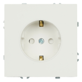 RST16-5110-01ZK Розетка 1-местная с з/ш,с/з (механизм), СЗК,250В,16А,белый фарфор
