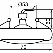DL206 хром G5,3, матовое стекло