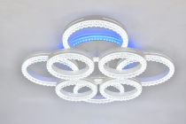 Светильник декоративный MS 1166/8+1 170W Моэна Белый AC180-240V 3000-6000K+Blue 10603Lm диммируемый 