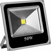 Прожектор  LL-275 квадрат 1LED/50W-белый 230V 4000K серый (IP65) 290*290*70мм