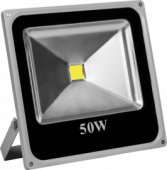 Прожектор  LL-275 квадрат 1LED/50W-белый 230V 4000K серый (IP65) 290*290*70мм