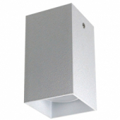 LS-K-101 WH+S светильник квадрат, белый шелк (H100мм, 60*60мм)