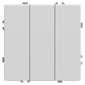 RSW10-5108-01 Выключатель 3-клавишный (механизм),250В,10А,белый фарфор