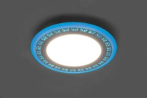 AL2440 6W 4000K AC230V IP20 480Lm с зеленой подсветкой Белый 120х120х28,5мм