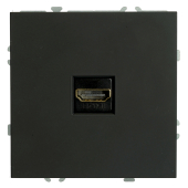 RST00-5118-05 Розетка HDMI 2.0 Type A (механизм), черный уголь.
