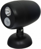 FN1201 1LED 0,5W  (4хАА в комплект не входят) 3м 120º, IP42, 100*110*60mm, черный
