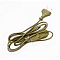 Сетевой шнур с выкл.1,9м золото/KF-HK-1