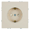 RST16-5110-08 Розетка 1-местная с защ.шторкой (механизм),с/з,250В,16А,кашемир.