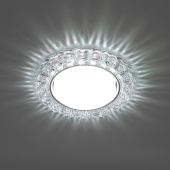 CD4045 с белой LED подсветкой 6400К  GX53 без лампы, прозрачный, хром 