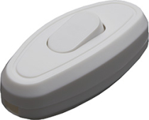 GLS10-01-20 Выключатель для бра, белый, 250В, 10А, IP20, 60*28*20мм