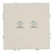 RST00-5111-08 Розетка компьютерная 2-местная RJ-45 (механизм),кашемир.