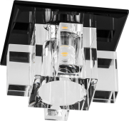 1525 10W  220V/50Hz 600Lm 2700K прозрачный, черный