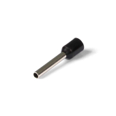 LD405-158 Черный наконечник штыревой втулочный изолированный НШВИ 1,5-8 (DIY упаковка 25 шт) 