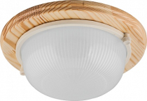 НБО 03-60-011 IP54, 220V 60Bт E27 дерево, клен, круг, 