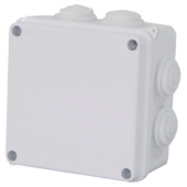 EBX31-02-65, 100*100*70 мм, 7 выбивных отверстий, IP65, светло-серая