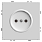 RST16-5109-01 Розетка 1-местная с защ.шторкой (механизм),б/з,250В,16А,белый фарфор
