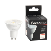 LB-1607 7W 230V GU10 4000K OSRAM с линзой 38 градусов