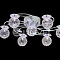 LV 8335/7 Хром G4 12v 20w пульт/LED фиолетовый+белый