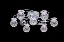 LV 8335/7 Хром G4 12v 20w пульт/LED фиолетовый+белый