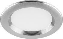 AL615  7W 4000K Серебро AC230V IP20 560 Lm встраиваемый светильник