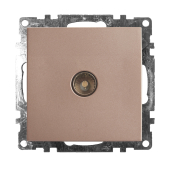 GLS00-7108-02 Розетка шампань телевизионная 1-местная 75 Ом 5-862МГц
