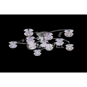 Светильник декоративный LV 8233/11 CH G4 12V*20W  пульт L80 W80 H15/LED синий+белый
