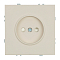 RST16-5109-08 Розетка 1-местная с защ.шторкой (механизм),б/з,250В,16А,кашемир.