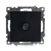 GLS00-7108-05 чёрный Розетка телевизионная 1-местная (механизм)